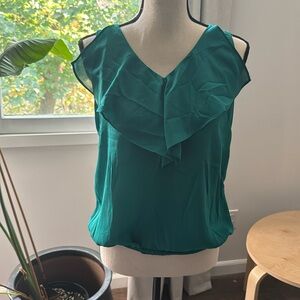 Teal Flowy Tank Top